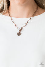 Load image into Gallery viewer, Say No AMOUR - Copper Necklace
