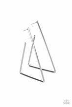 Load image into Gallery viewer, Go Ahead And TRI - Silver Hoop Earring
