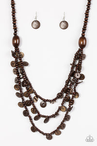 Safari Samba - Brown Necklace