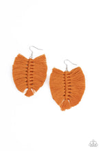 Load image into Gallery viewer, Knotted Native - Brown Earring
