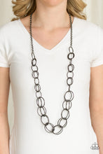 Load image into Gallery viewer, Elegantly Ensnared - Black Necklace
