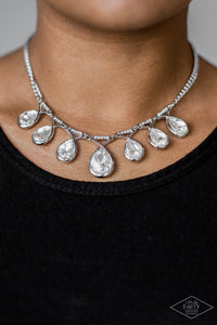 Love AT FIERCE Sight - White Necklace