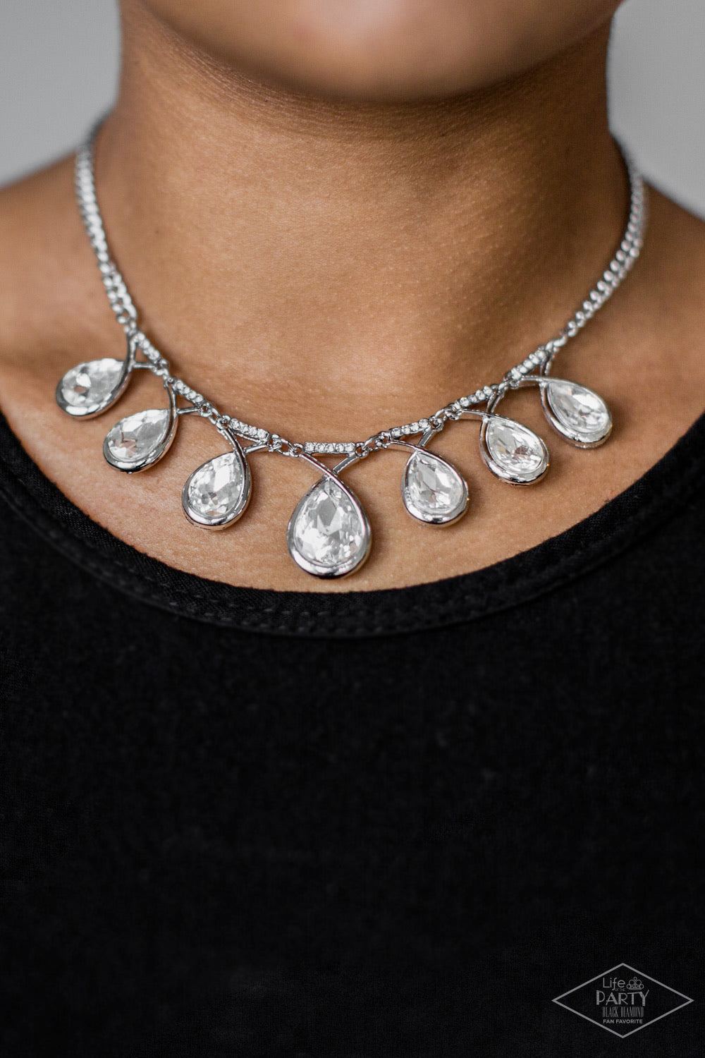 Love AT FIERCE Sight - White Necklace