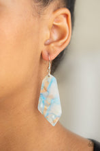 Load image into Gallery viewer, Walking On WATERCOLORS - Blue Earrings
