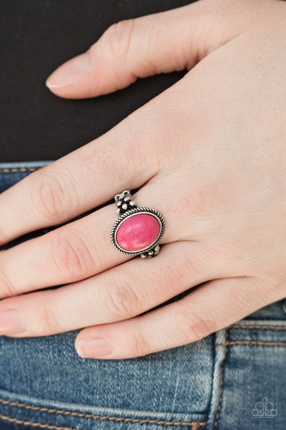 Stone Age Sophistication - Pink Ring