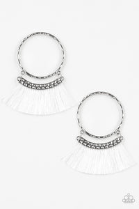 This Is Sparta! - White Post Earrings