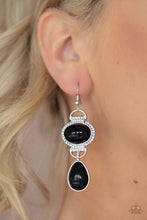 Load image into Gallery viewer, Icy Shimmer - Black Earring
