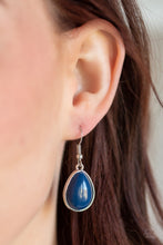 Load image into Gallery viewer, Shop Til You TEARDROP - Blue Necklace
