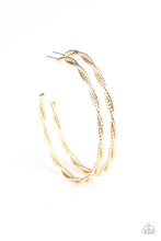 Load image into Gallery viewer, Totally Throttled - Gold Hoop Earring

