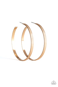 Retro Rebellion - Gold Hoop Earrings