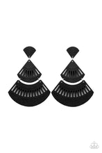 Load image into Gallery viewer, Oriental Oasis - Black Earring
