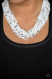 Summer Samba - White Necklace