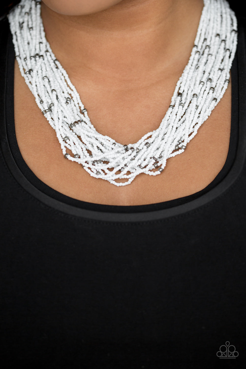 Summer Samba - White Necklace
