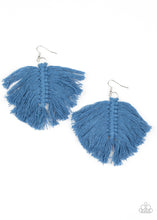 Load image into Gallery viewer, Macrame Mamba - Blue Earring
