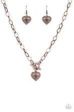 Load image into Gallery viewer, Say No AMOUR - Copper Necklace
