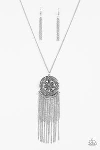 Sunny Sunflower - Silver Necklace