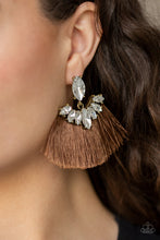 Load image into Gallery viewer, Formal Flair - Brown Earrings
