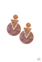 Load image into Gallery viewer, Head Under WATERCOLORS - Brown Post Earring
