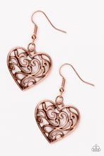 Load image into Gallery viewer, The Truth HEARTS - Copper Earring
