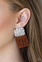 Load image into Gallery viewer, Plume Bloom - Brown Earring
