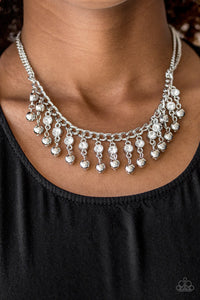 Pageant Queen - White Necklace