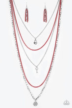 Load image into Gallery viewer, Right On Key - Red Necklace
