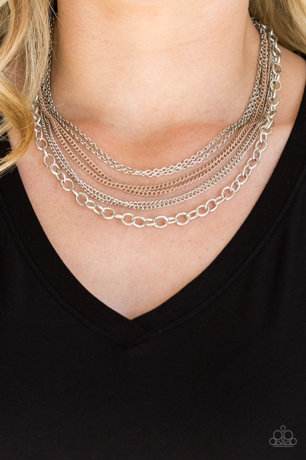 Intensely Industrial - Brown Necklace