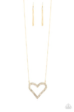 Load image into Gallery viewer, Pull Some HEART-strings - Gold Necklace
