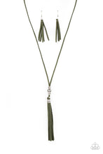 Load image into Gallery viewer, Hold My Tassel - Green Necklace
